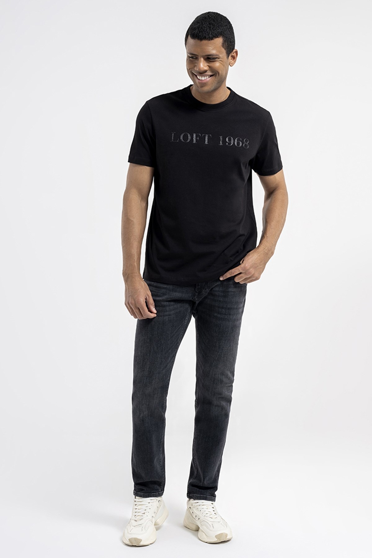 LoftRegular Fit   Erkek Tişört LF2035330 Siyah