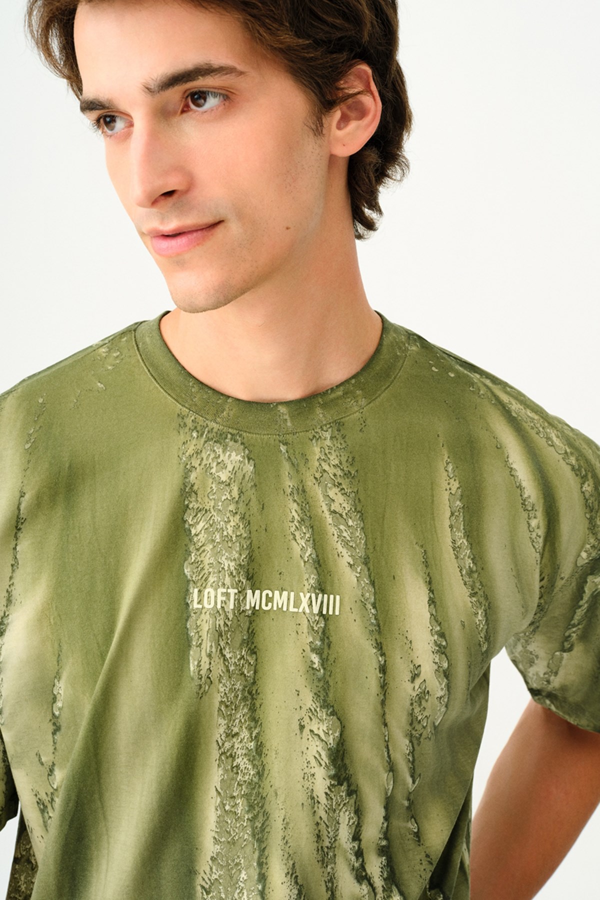 Loft Erkek Tişört LF2035345 Haki