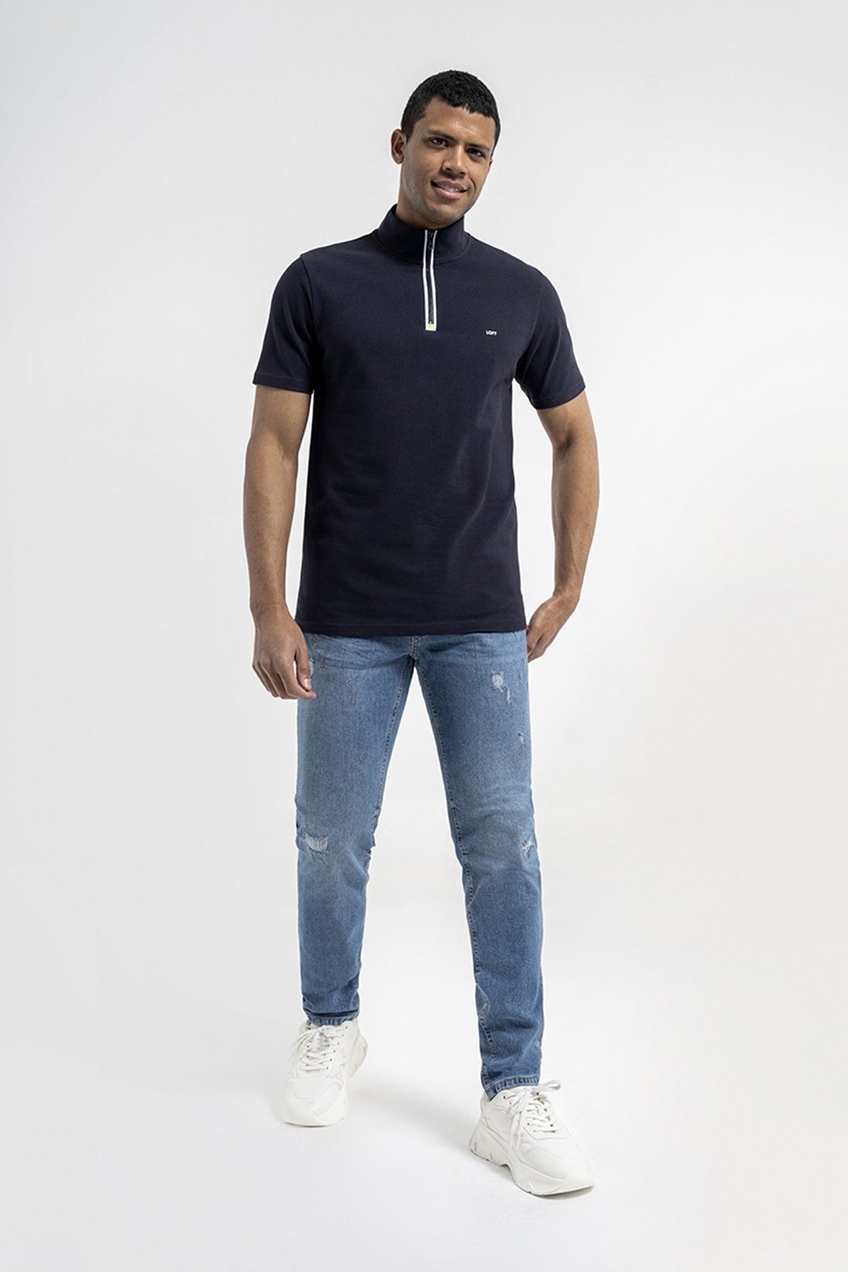 Loft Erkek Polo Yaka Tişört LF2035349 Lacivert