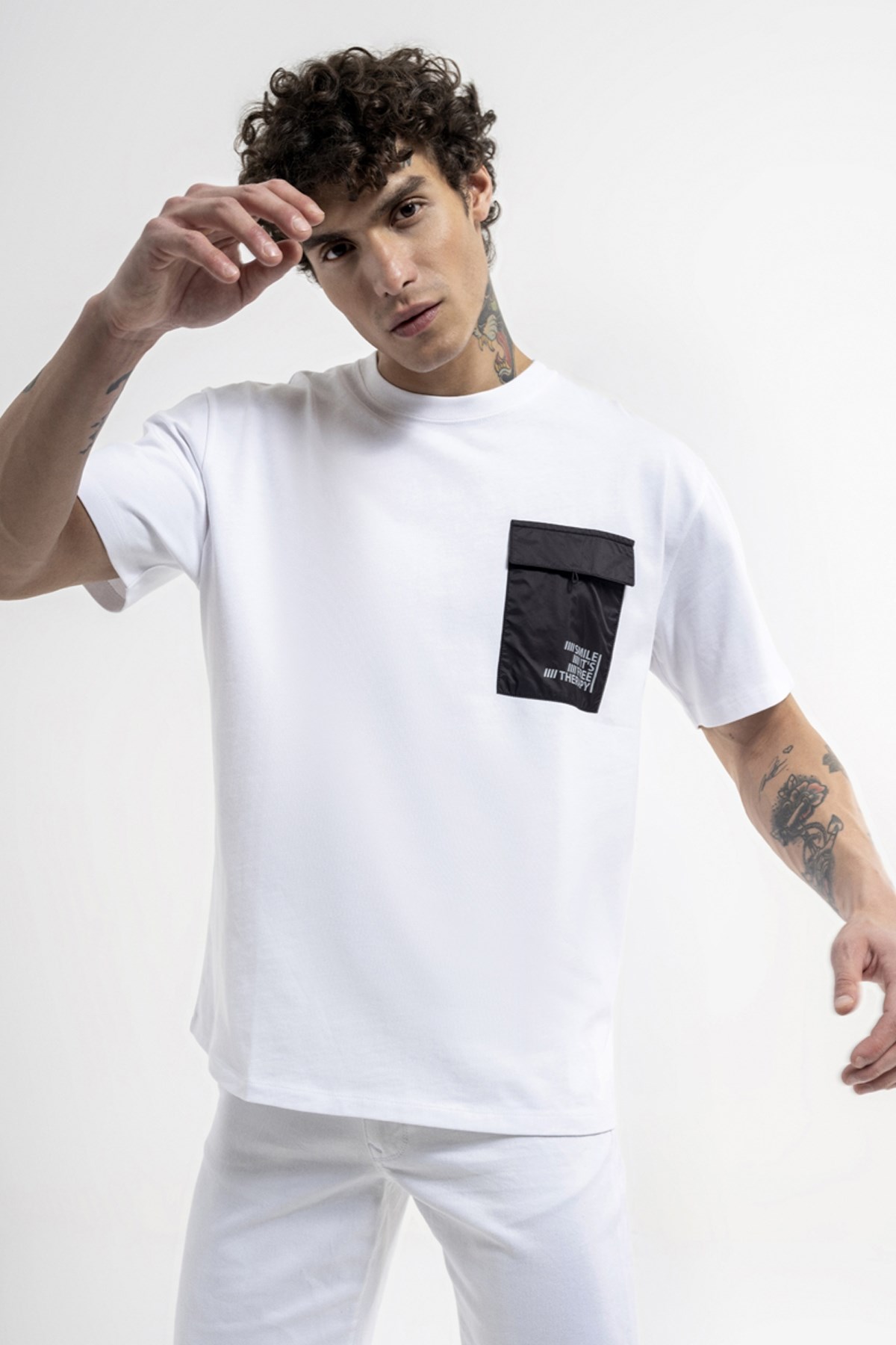 Loft Erkek Tişört LF2035366 Beyaz