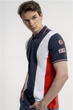 Loft Erkek Polo Yaka Tişört LF2035462 Lacivert