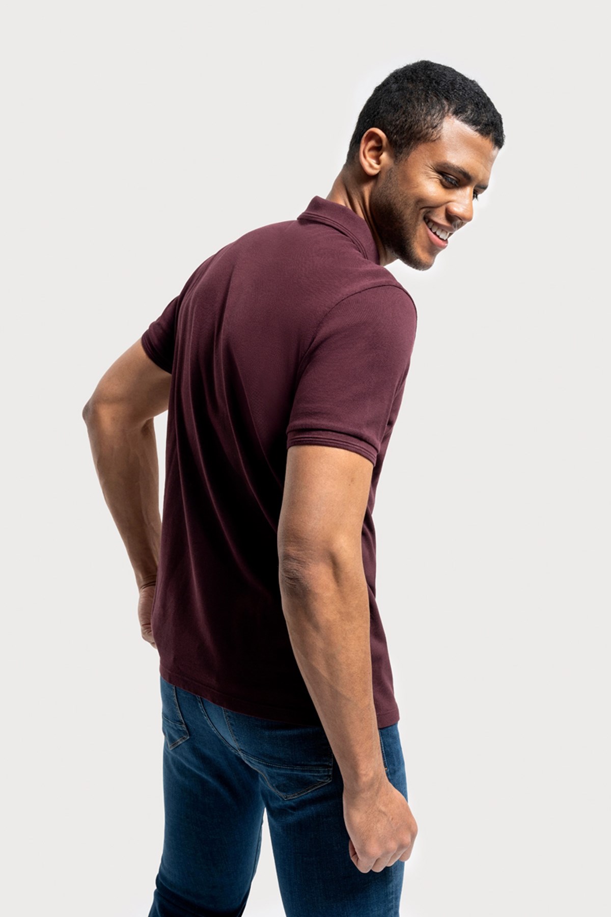 Loft Erkek Polo Yaka Tişört LF2035463 Bordo