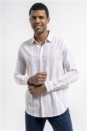 Loft Erkek Gömlek LF2035563 Pembe