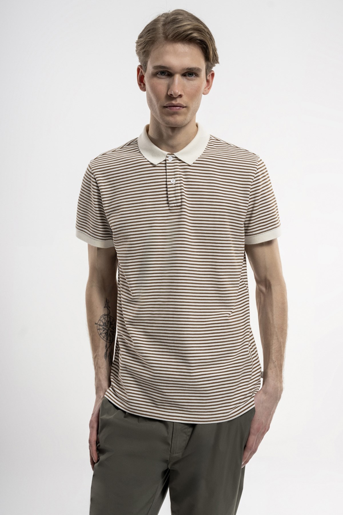 Loft Erkek Polo Yaka Tişört LF2035568 Bej