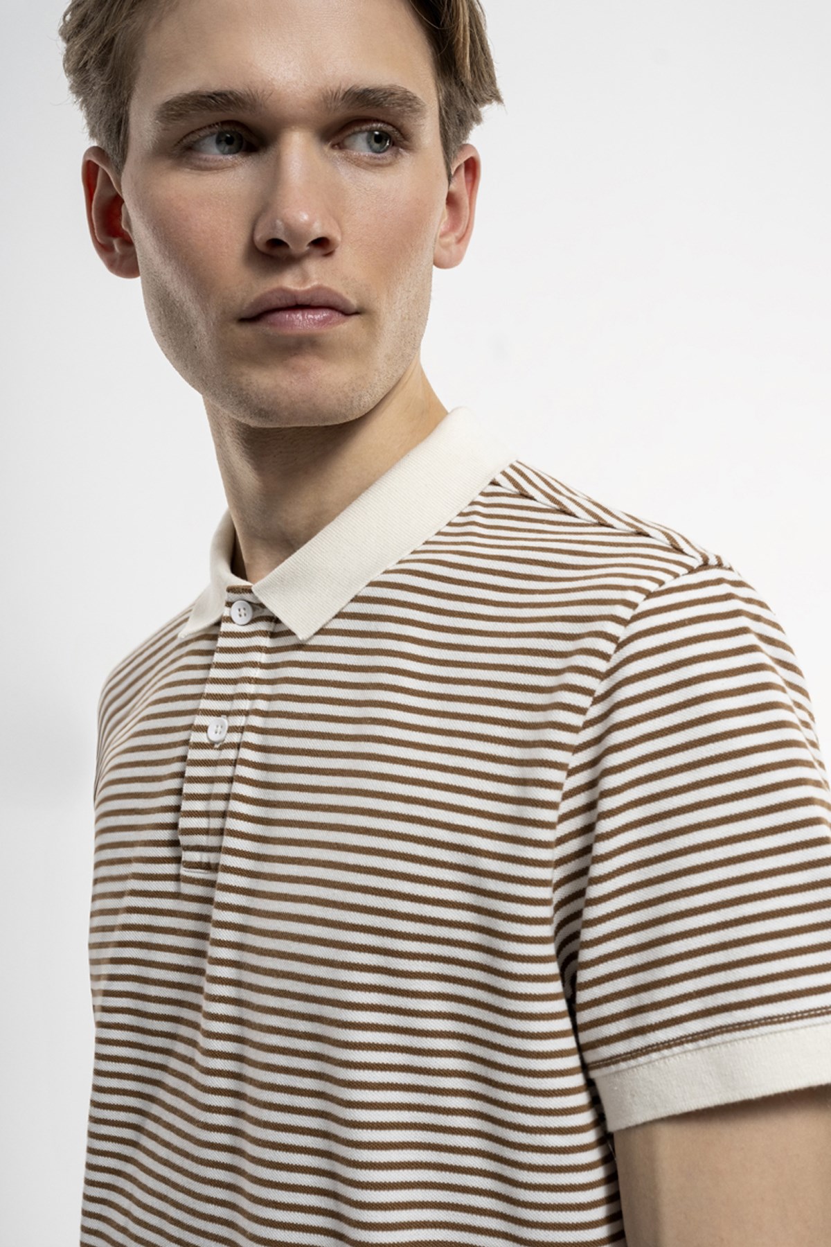 Loft Erkek Polo Yaka Tişört LF2035568 Bej