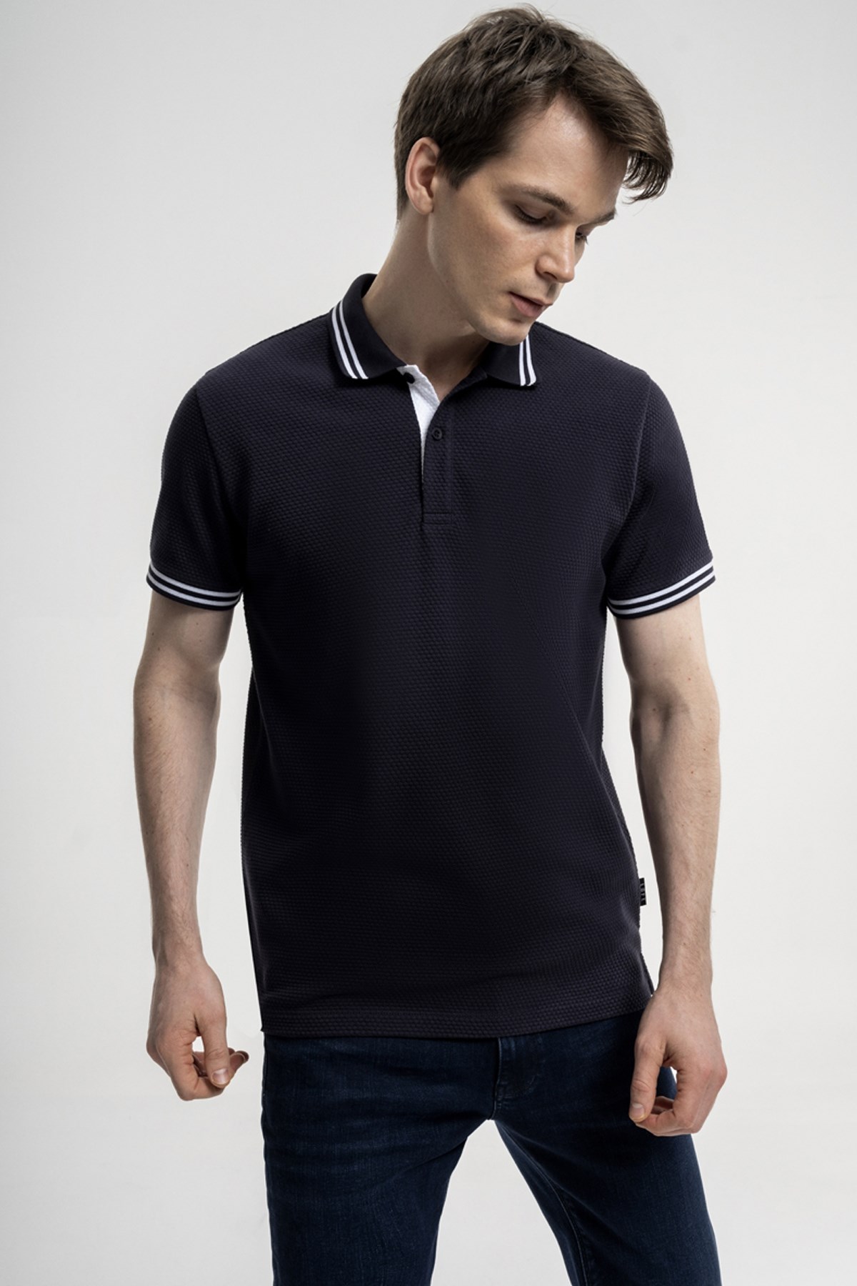 Loft Erkek Polo Yaka Tişört LF2035571 Lacivert