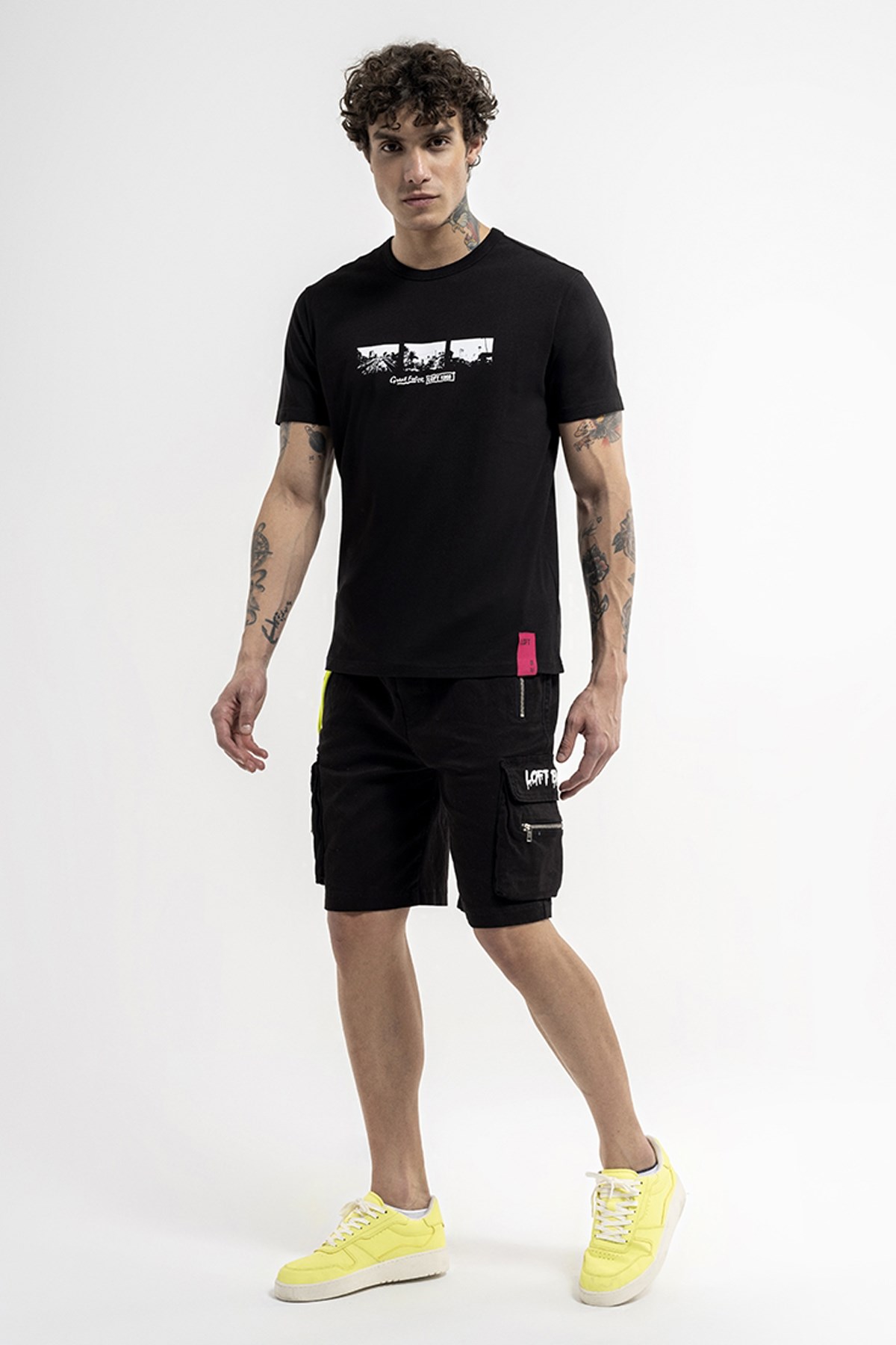 Loft Erkek Tişört LF2035575 Siyah