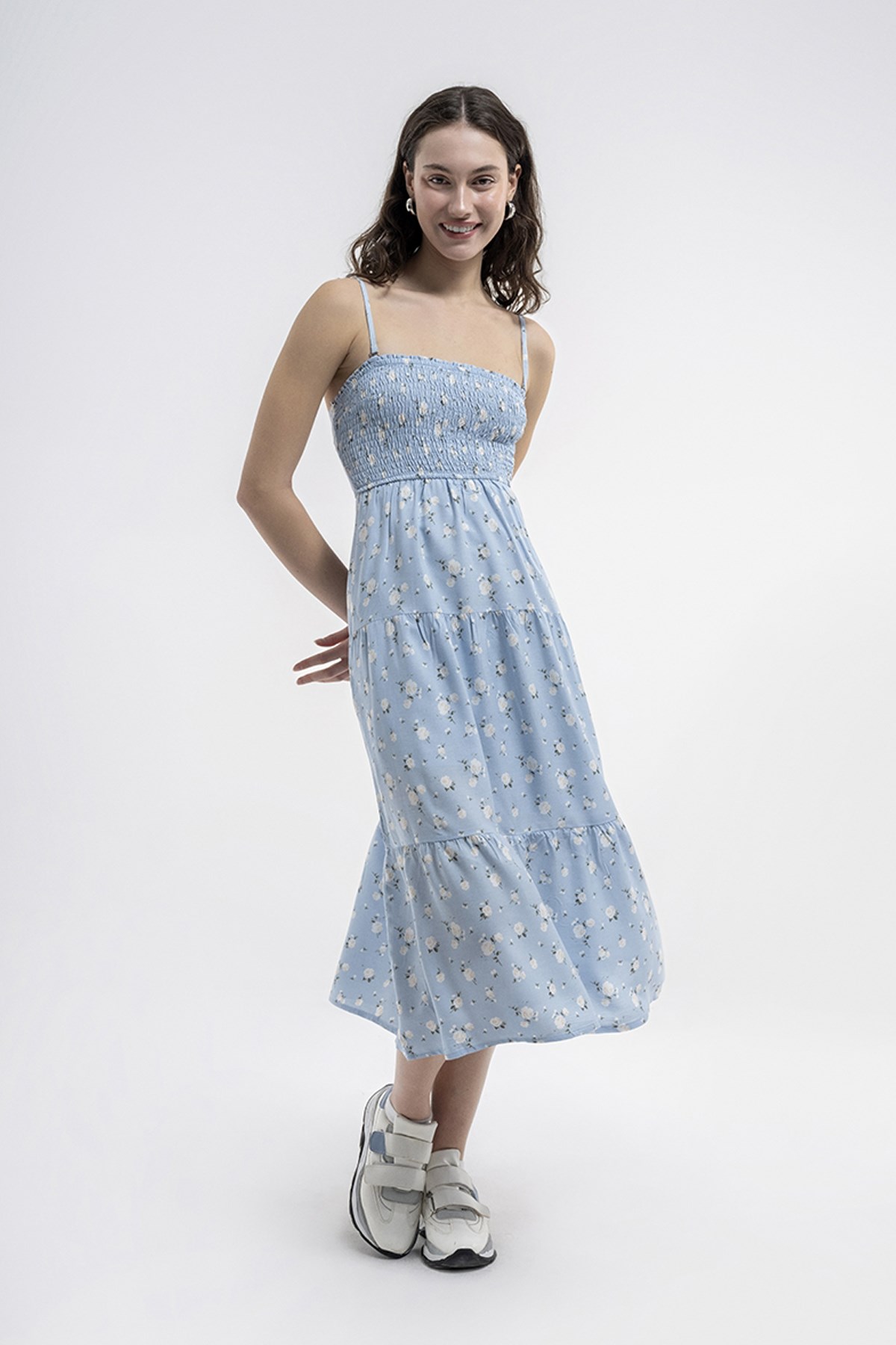 Loft Kadın Elbise LF2035620 Mavi