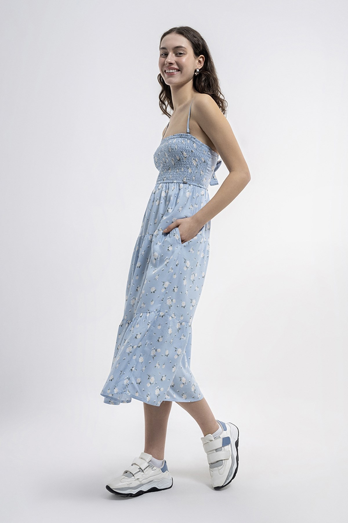 Loft Kadın Elbise LF2035620 Mavi