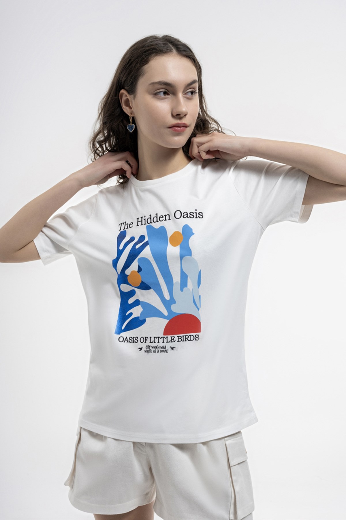 Loft Kadın Tişört LF2035670 Beyaz