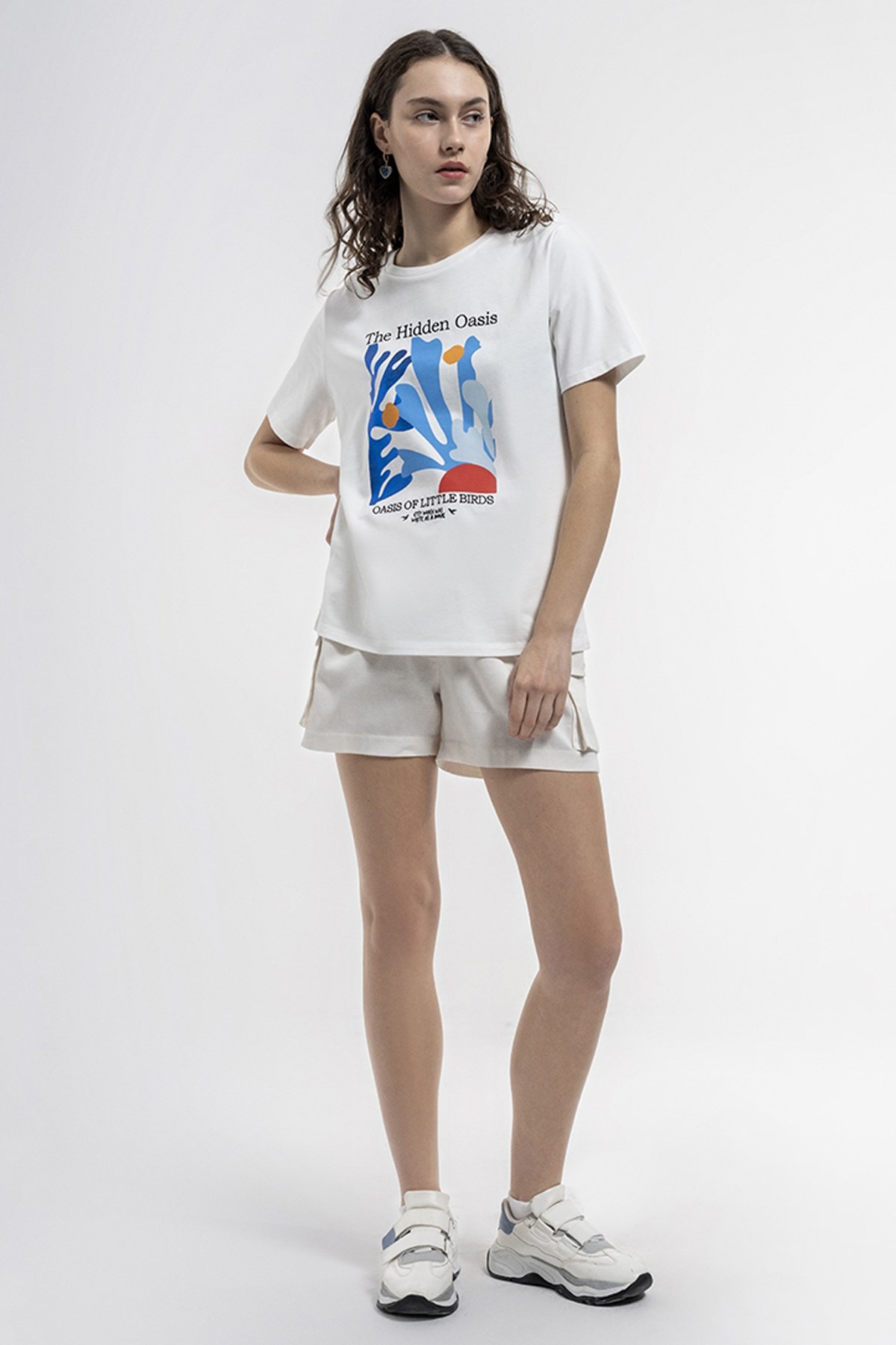 Loft Kadın Tişört LF2035670 Beyaz