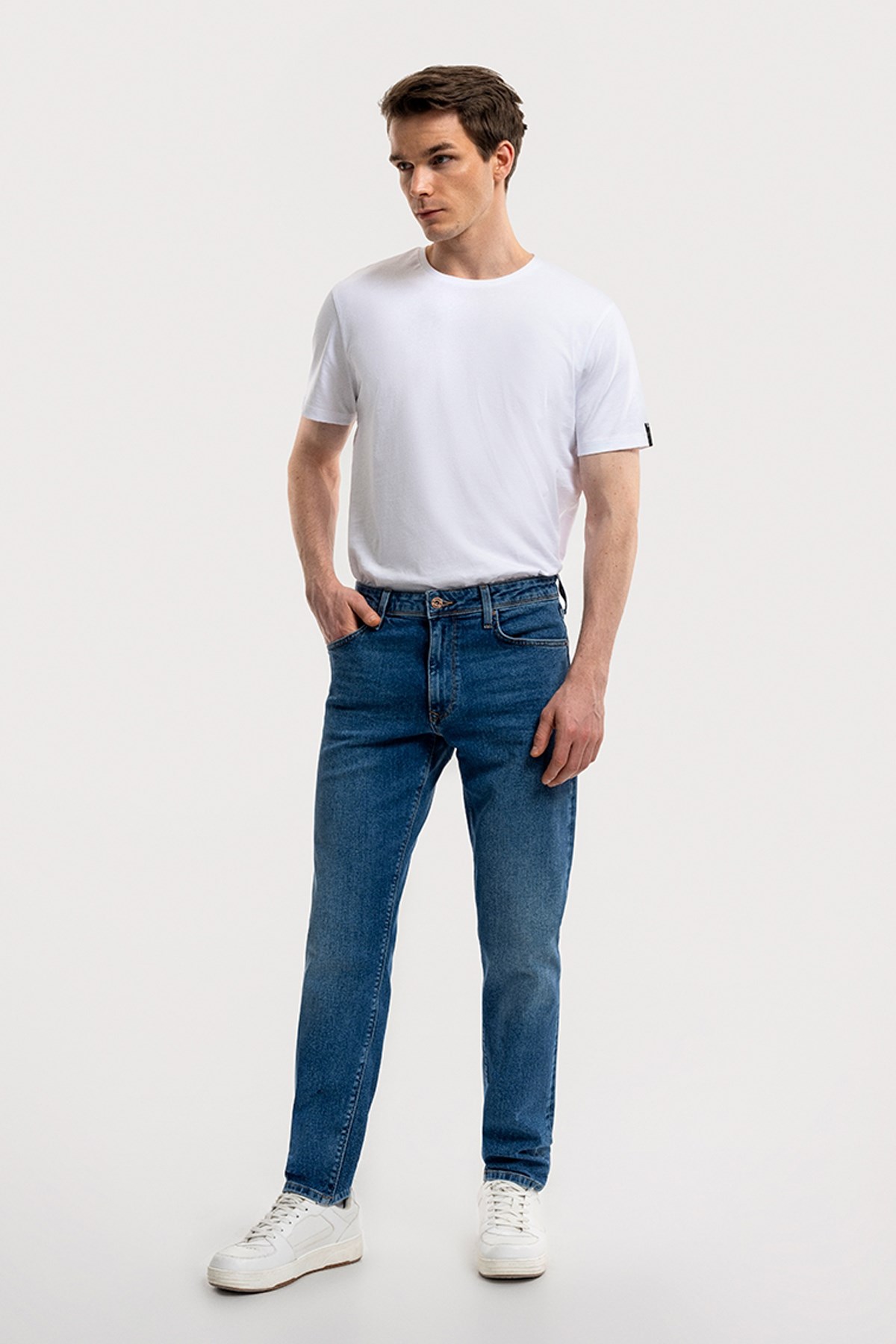 Loft Lukas Mid Wash Erkek Jean Pantolon LF2035689 Mavi