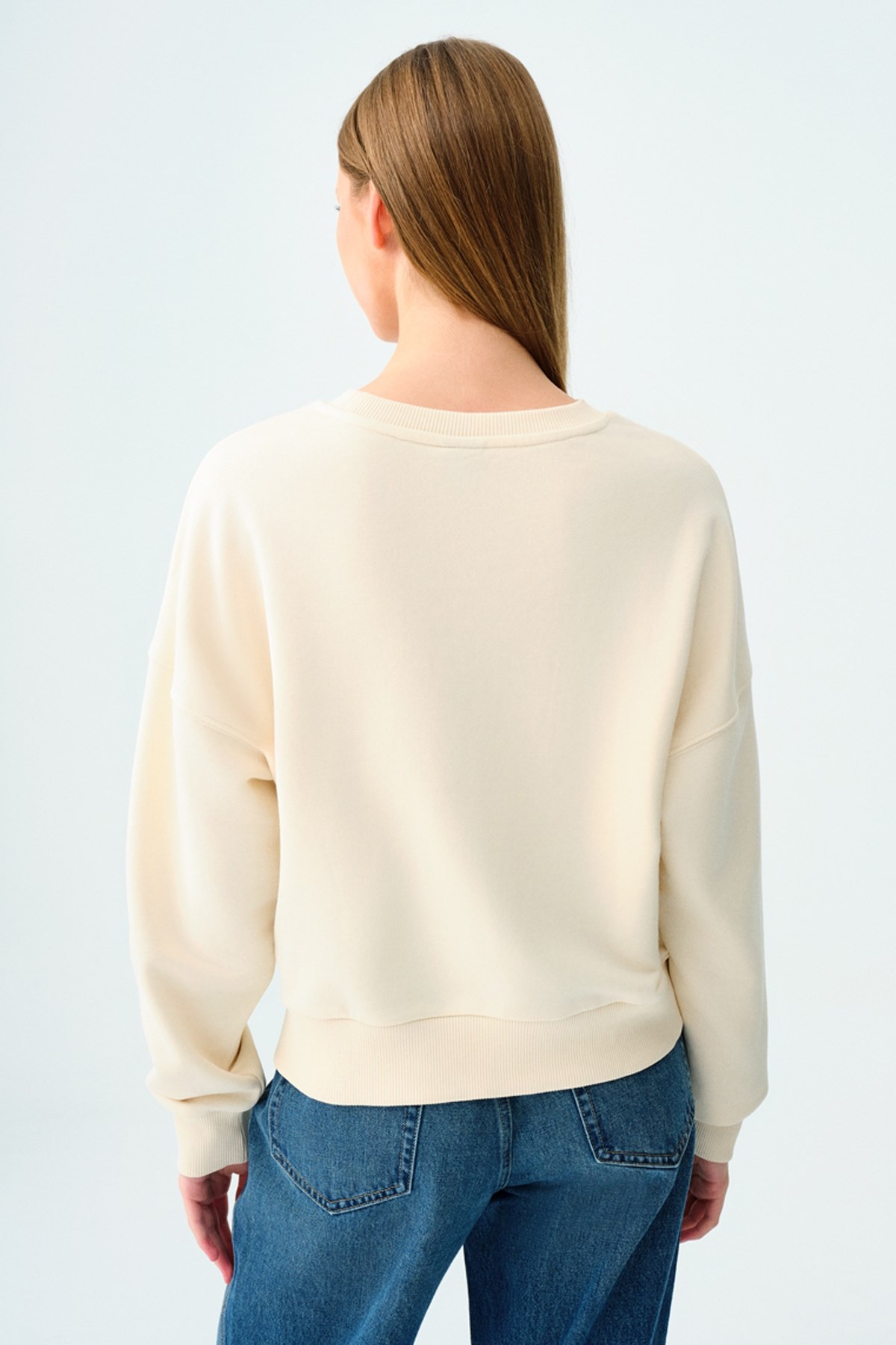 Loft Kadın Sweatshirt LF2035722 Ekru