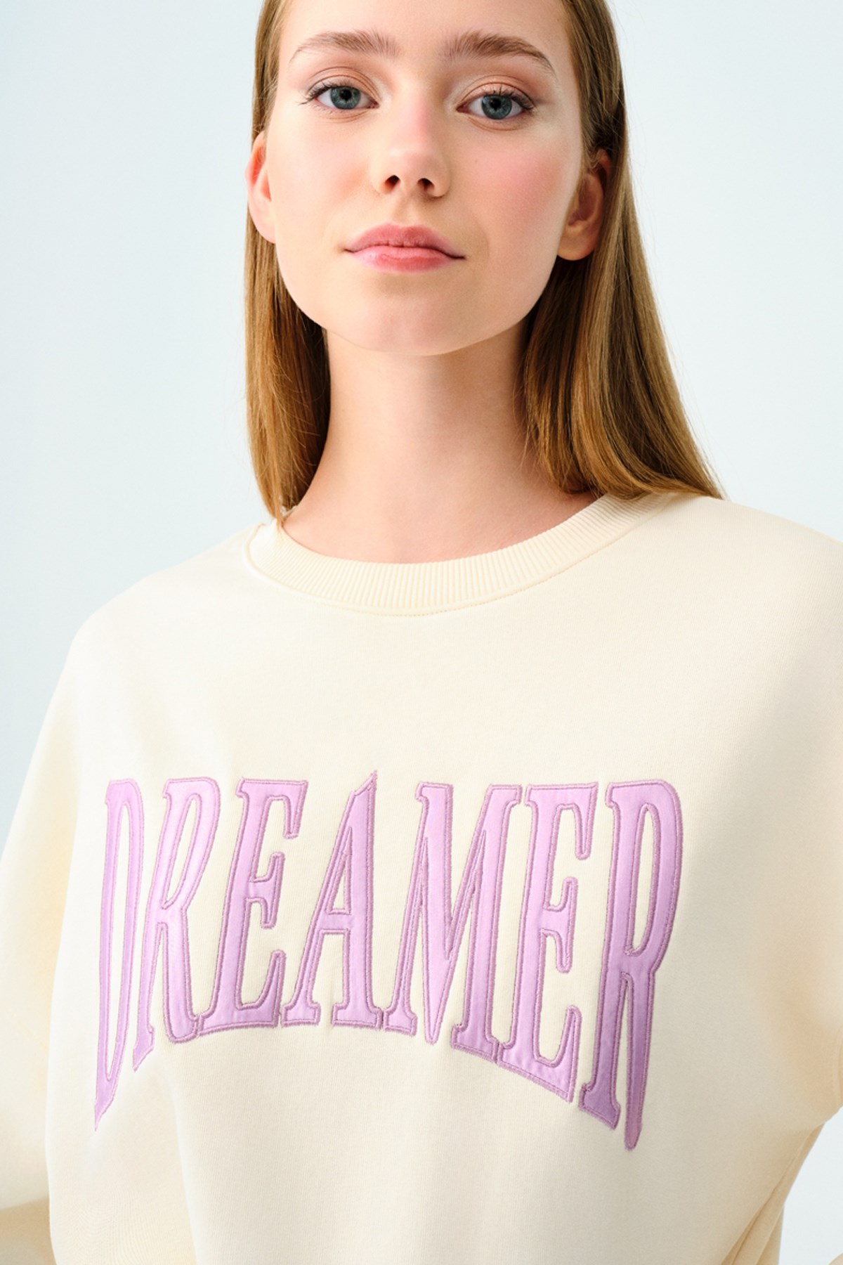 Loft Kadın Sweatshirt LF2035722 Ekru