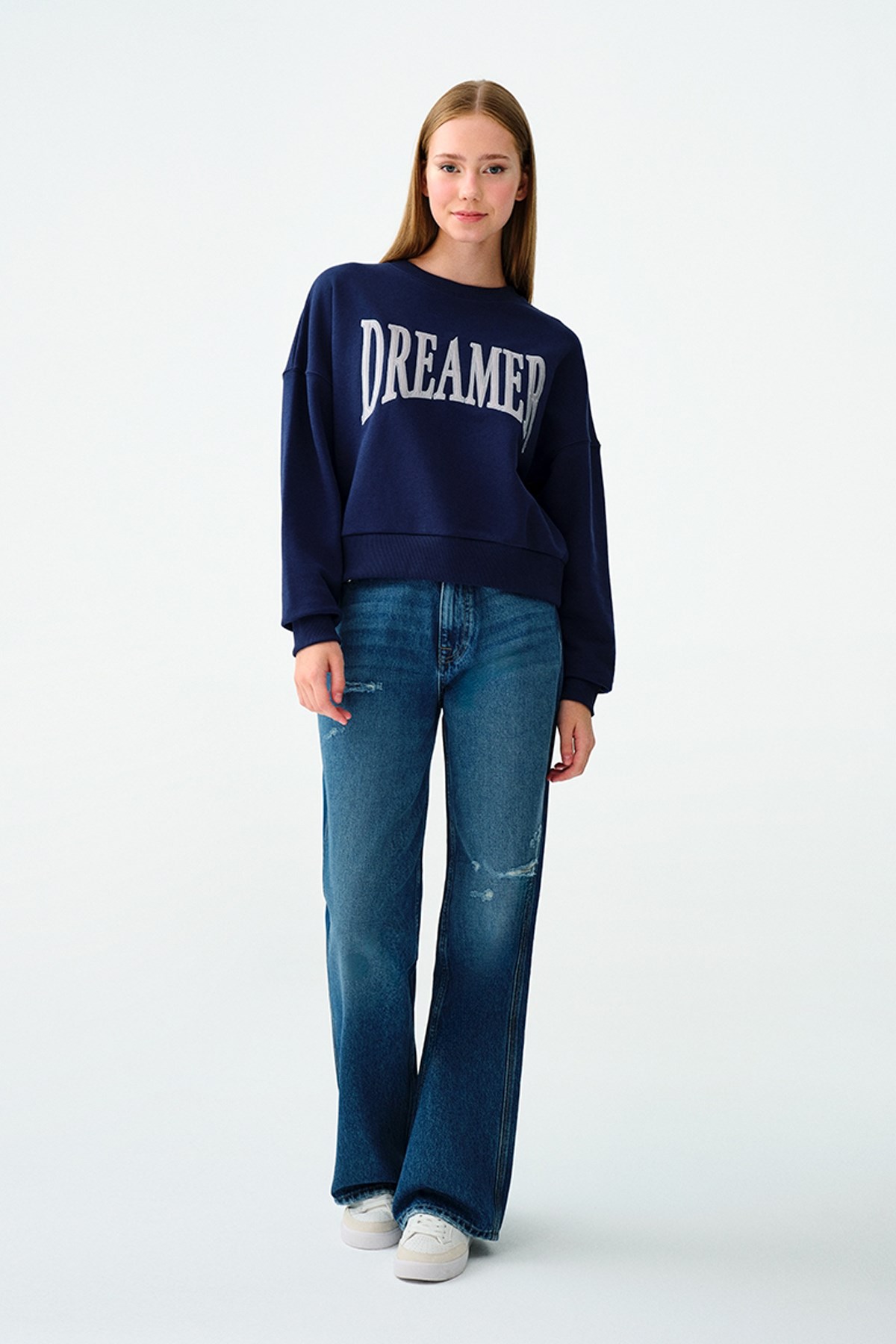 Loft Kadın Sweatshirt LF2035722 Lacivert
