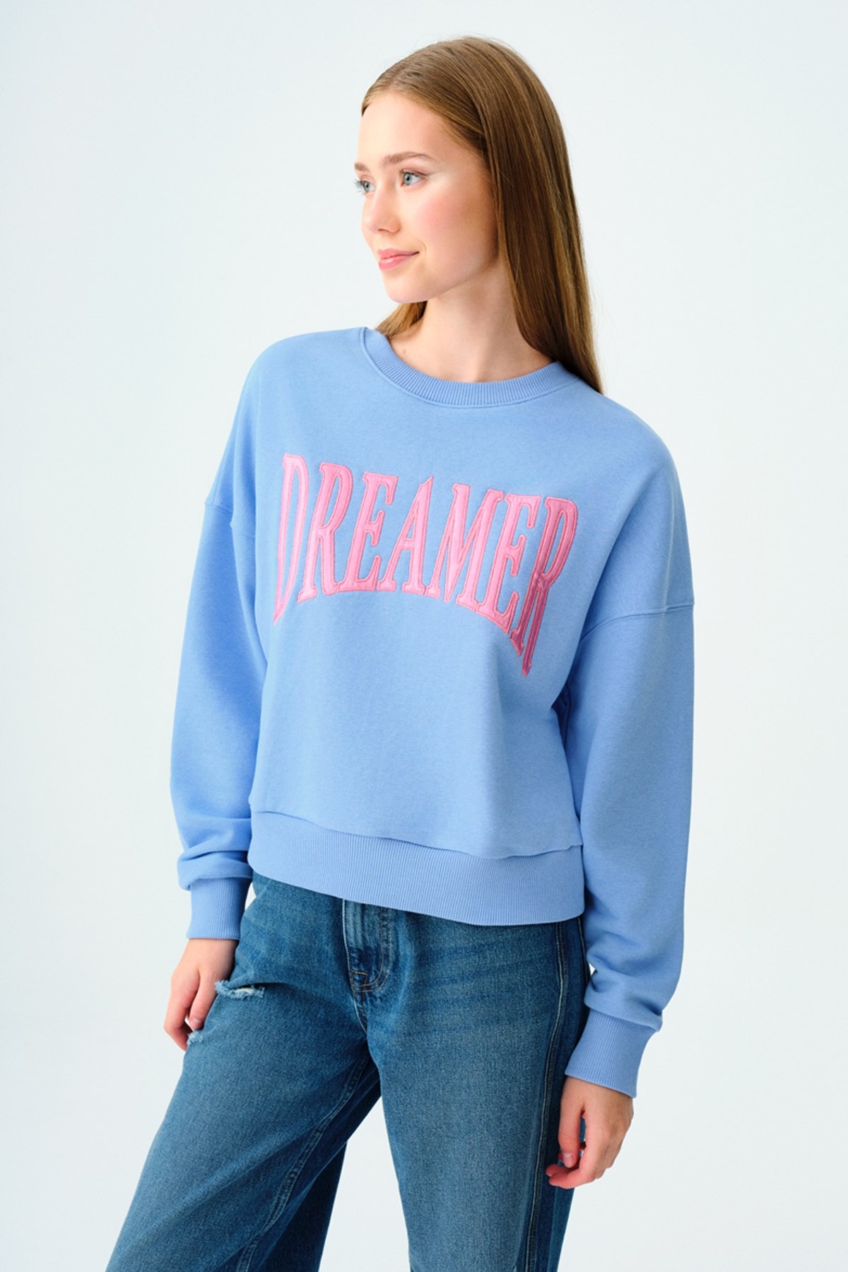 Loft Kadın Sweatshirt LF2035722 Mavi