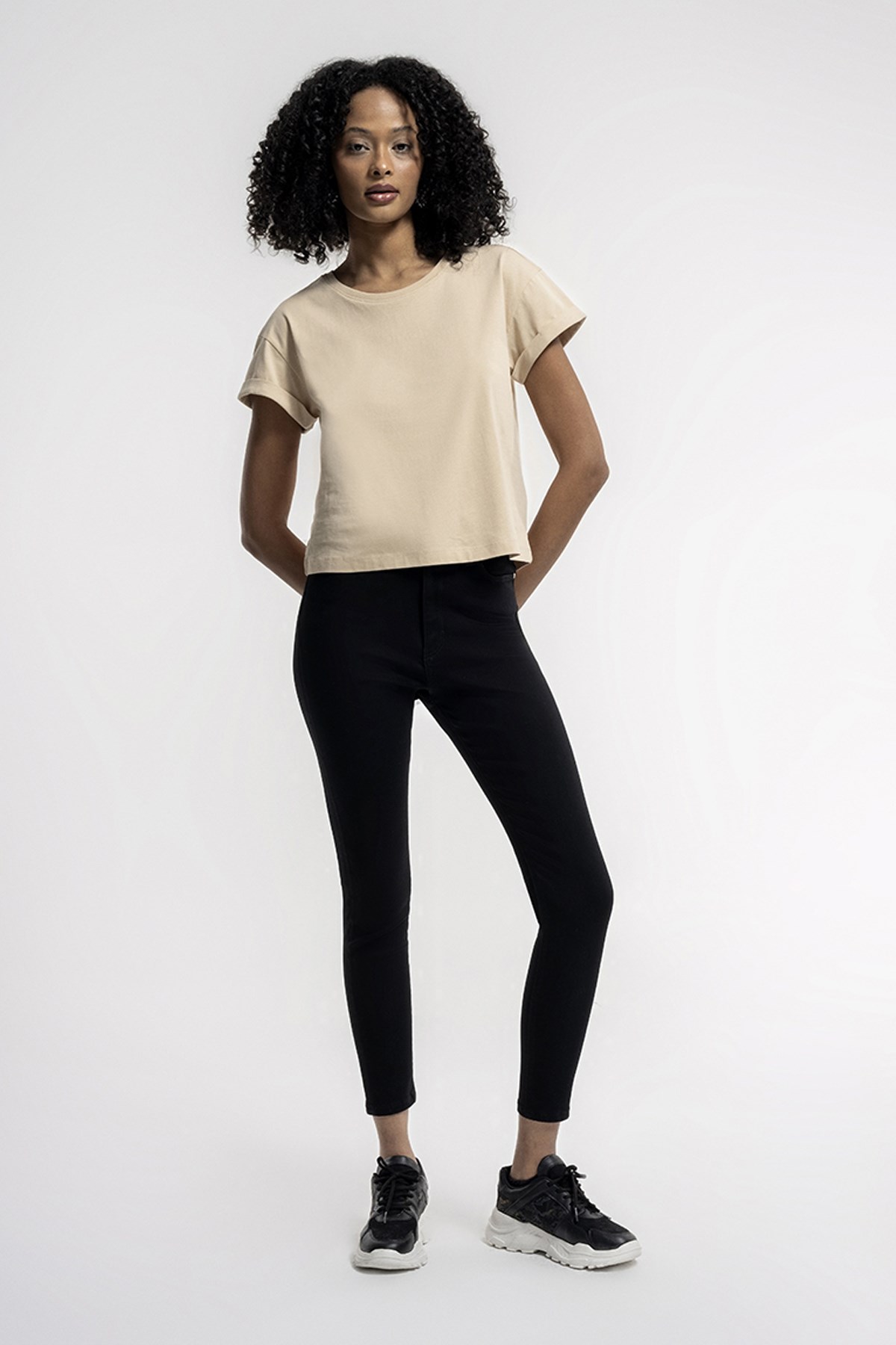 Loft Loose FitKadın Tişört LF2035741 Bej