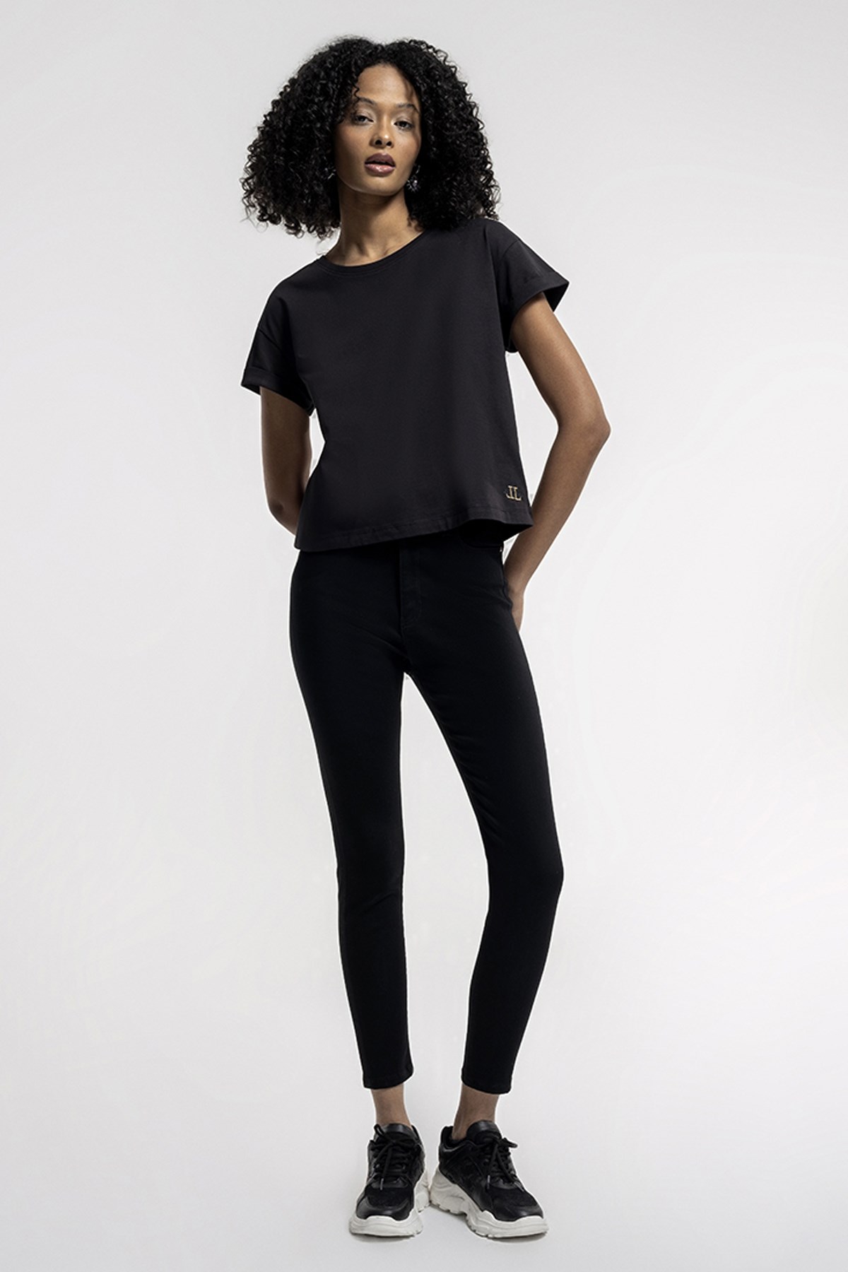 Loft Loose FitKadın Tişört LF2035741 Siyah