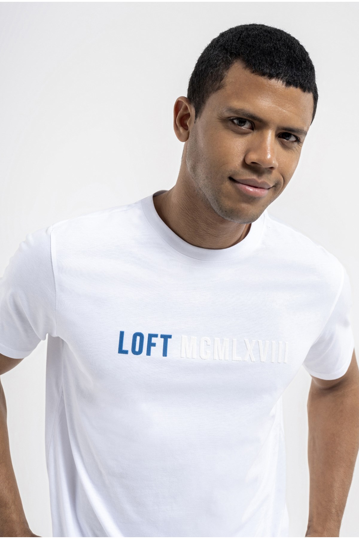 Loft Erkek Tişört LF2035779 Beyaz