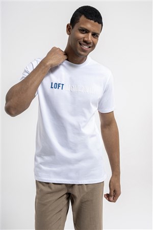 Loft Erkek Tişört LF2035779 Beyaz