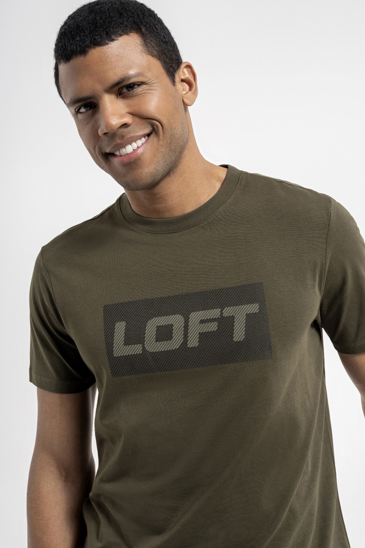 Loft Erkek Tişört LF2035780 Haki
