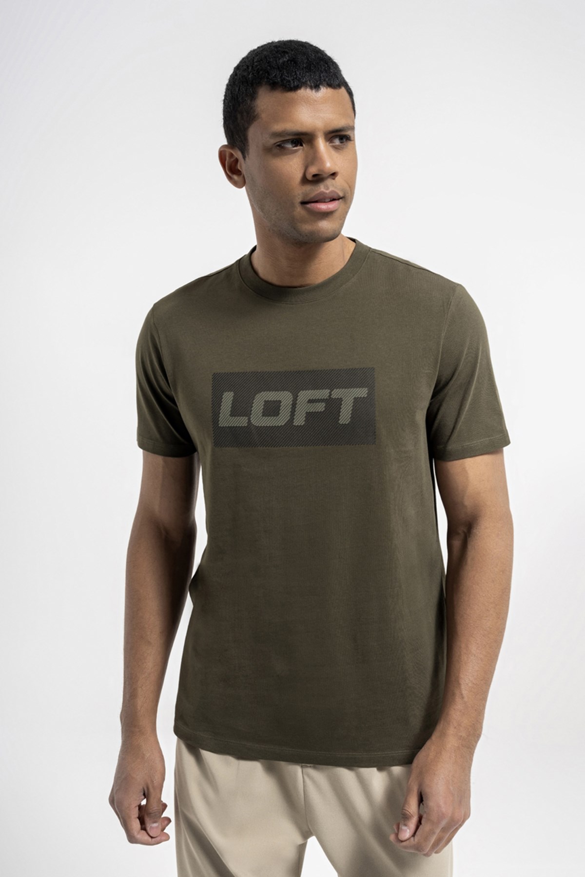 Loft Erkek Tişört LF2035780 Haki