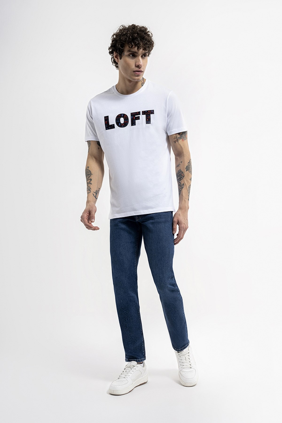 Loft Erkek Tişört LF2035793 Beyaz