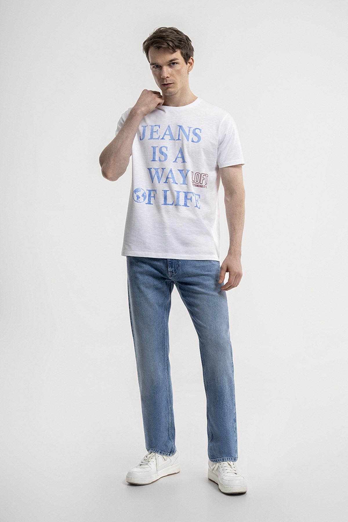 Loft Erkek Tişört LF2035795 Beyaz