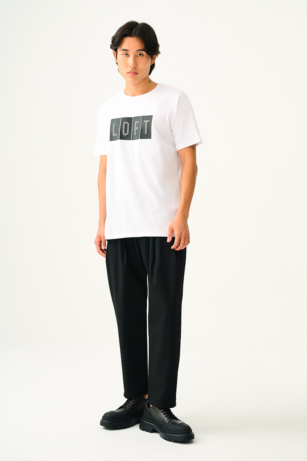 Loft Erkek Tişört LF2035827 Beyaz