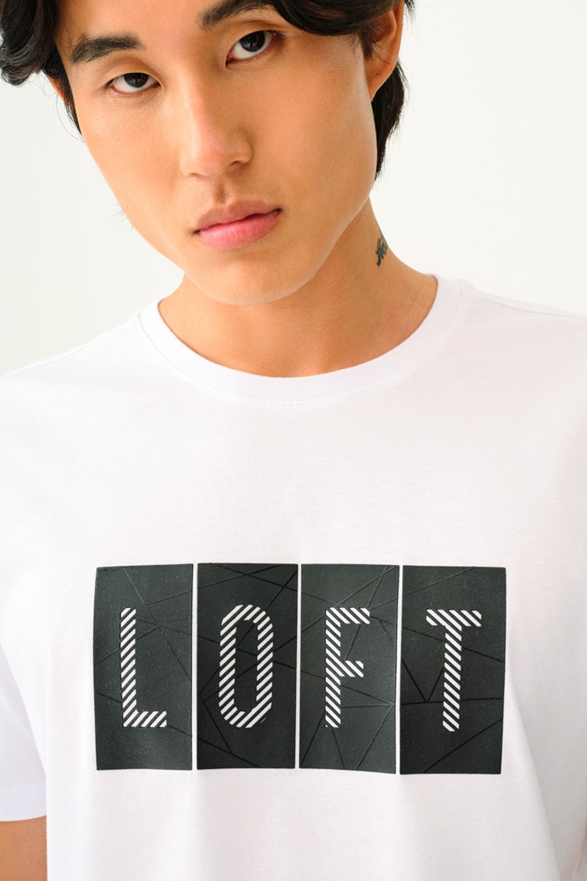 Loft Erkek Tişört LF2035827 Beyaz