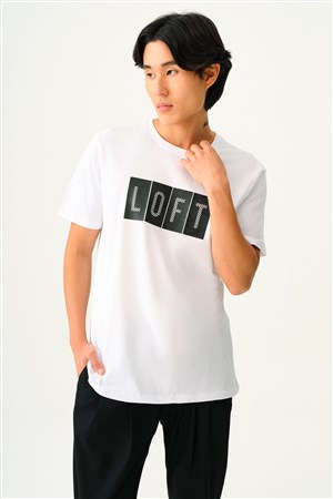 Loft Erkek Tişört LF2035827 Beyaz