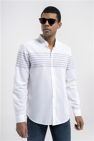 Loft Erkek Gömlek LF2035971 Beyaz