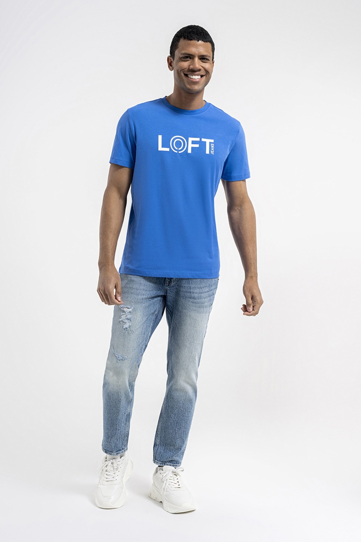 Loft Erkek Tişört LF2035973 Mavi