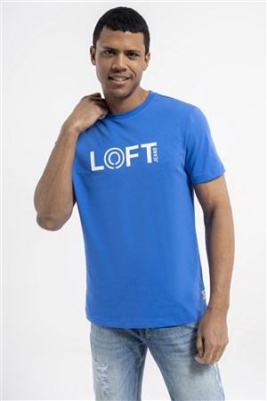 Loft Erkek Tişört LF2035973 Mavi