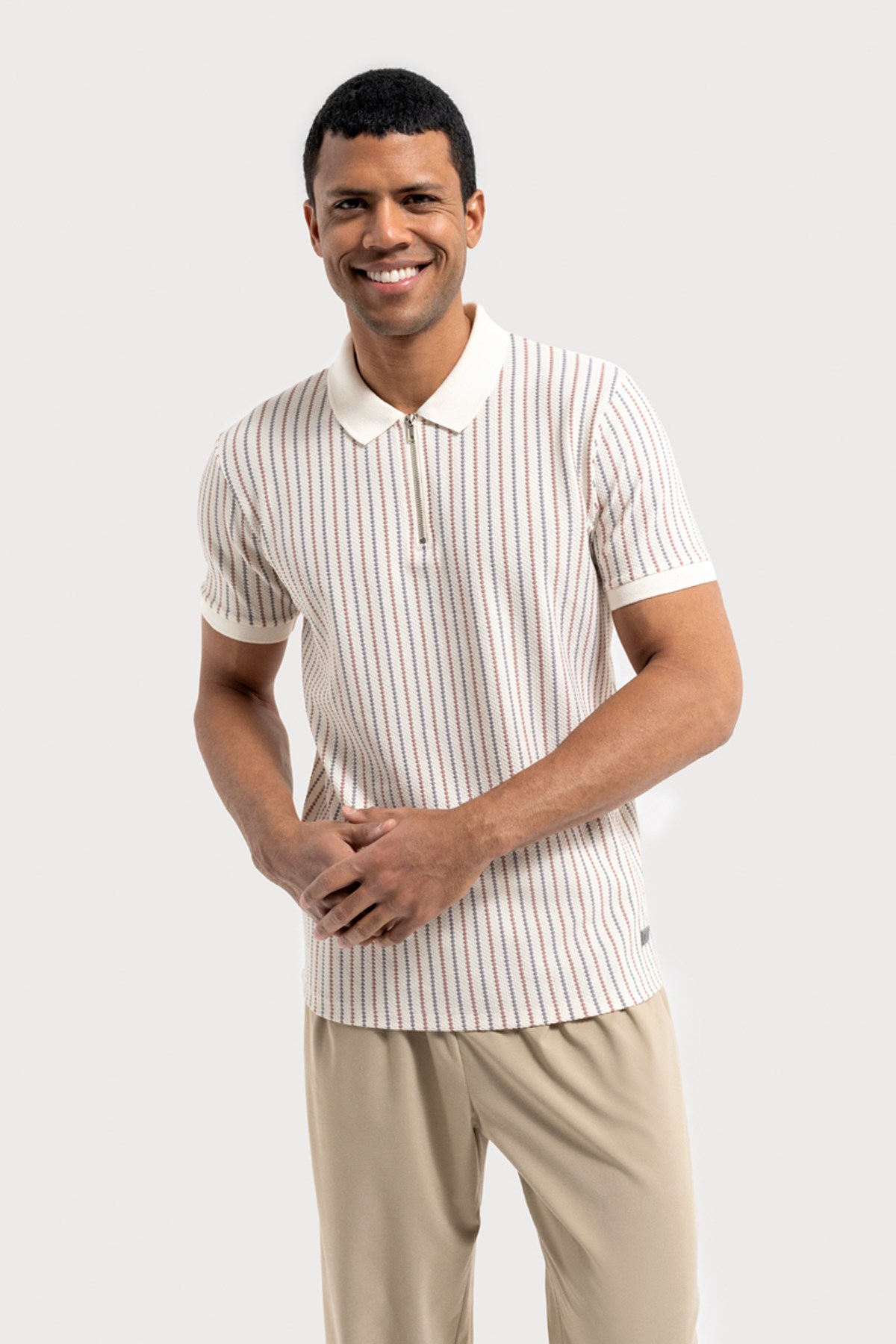 Loft Erkek Polo Yaka Tişört LF2036023 Pembe