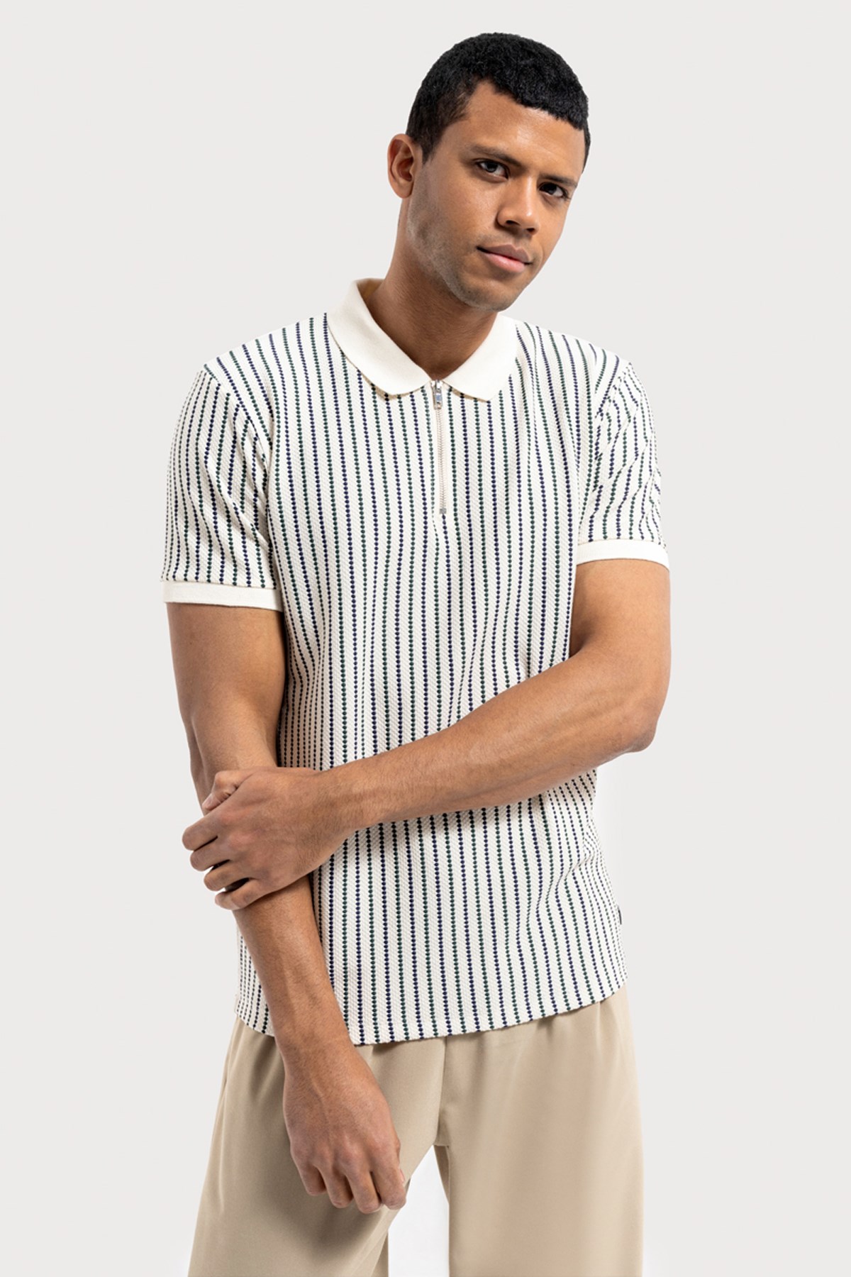 Loft Erkek Polo Yaka Tişört LF2036023 Açık Yeşil