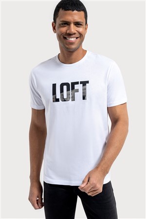 Loft Erkek Tişört LF2036165 Beyaz