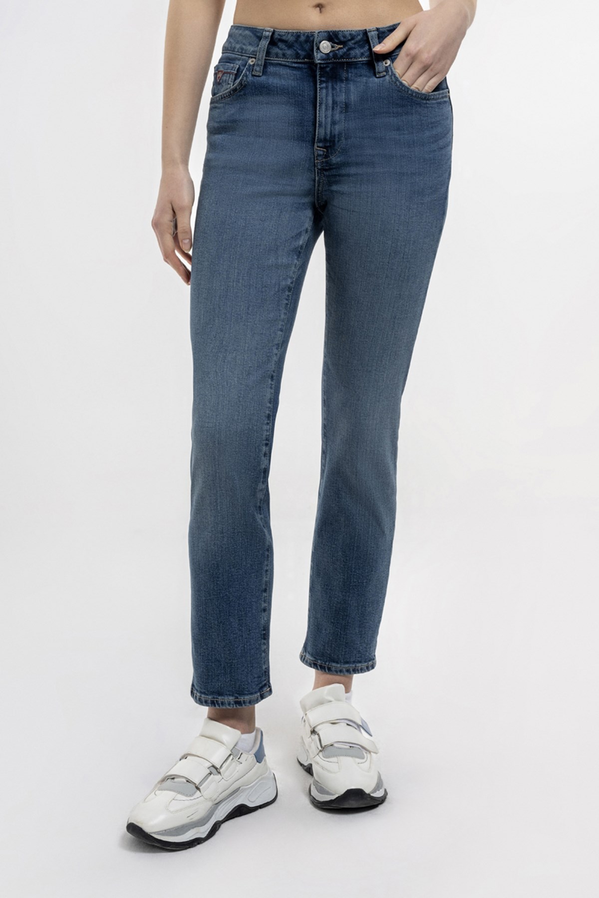 Loft Mom Slim Fit  Kadın Pantolon LF2036263 Mavi
