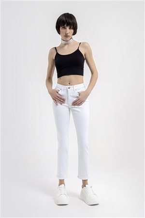 Loft Kadın Pantolon LF2036264 Beyaz