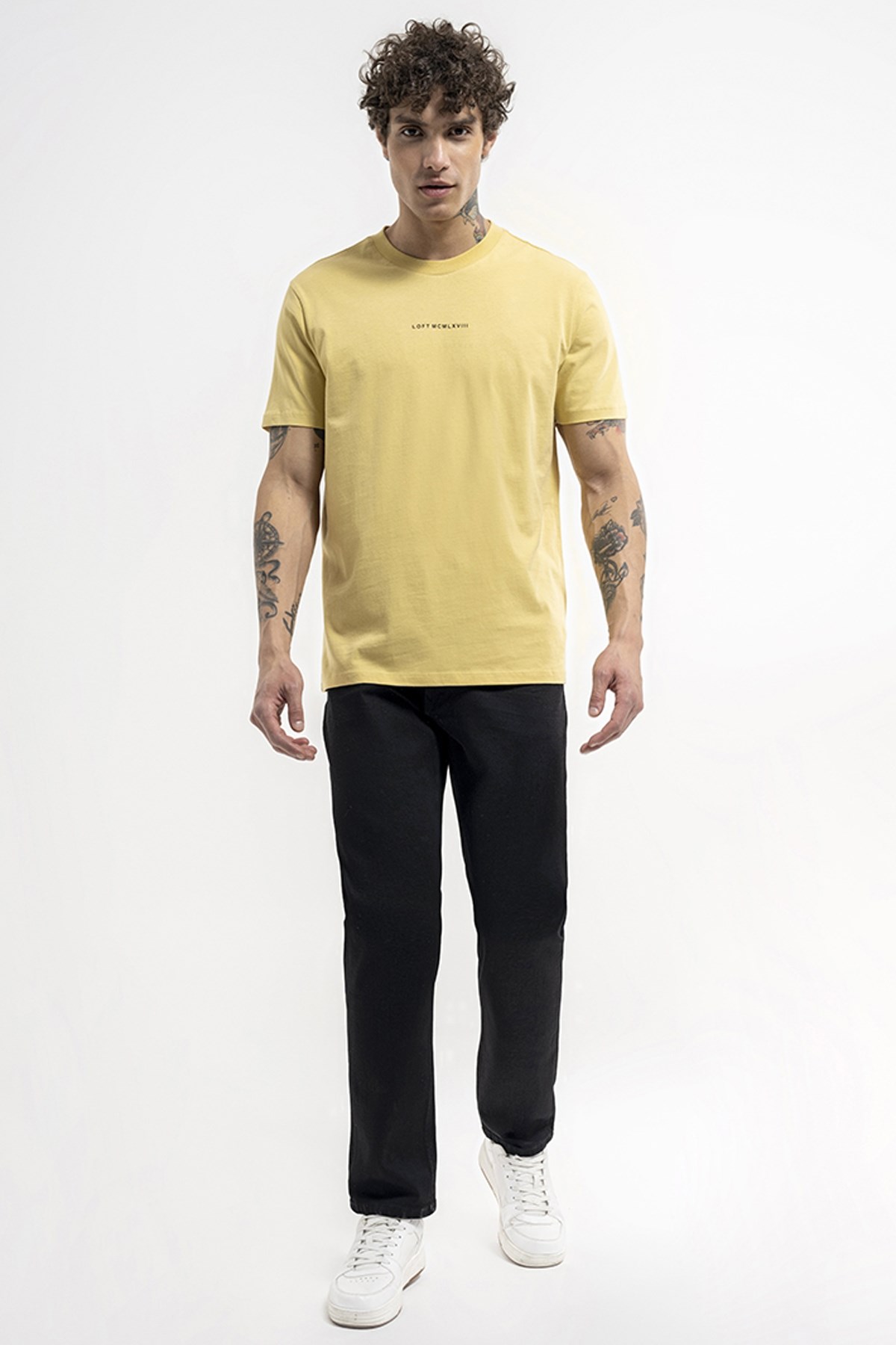 Loft Erkek Tişört LF2036274 Sarı