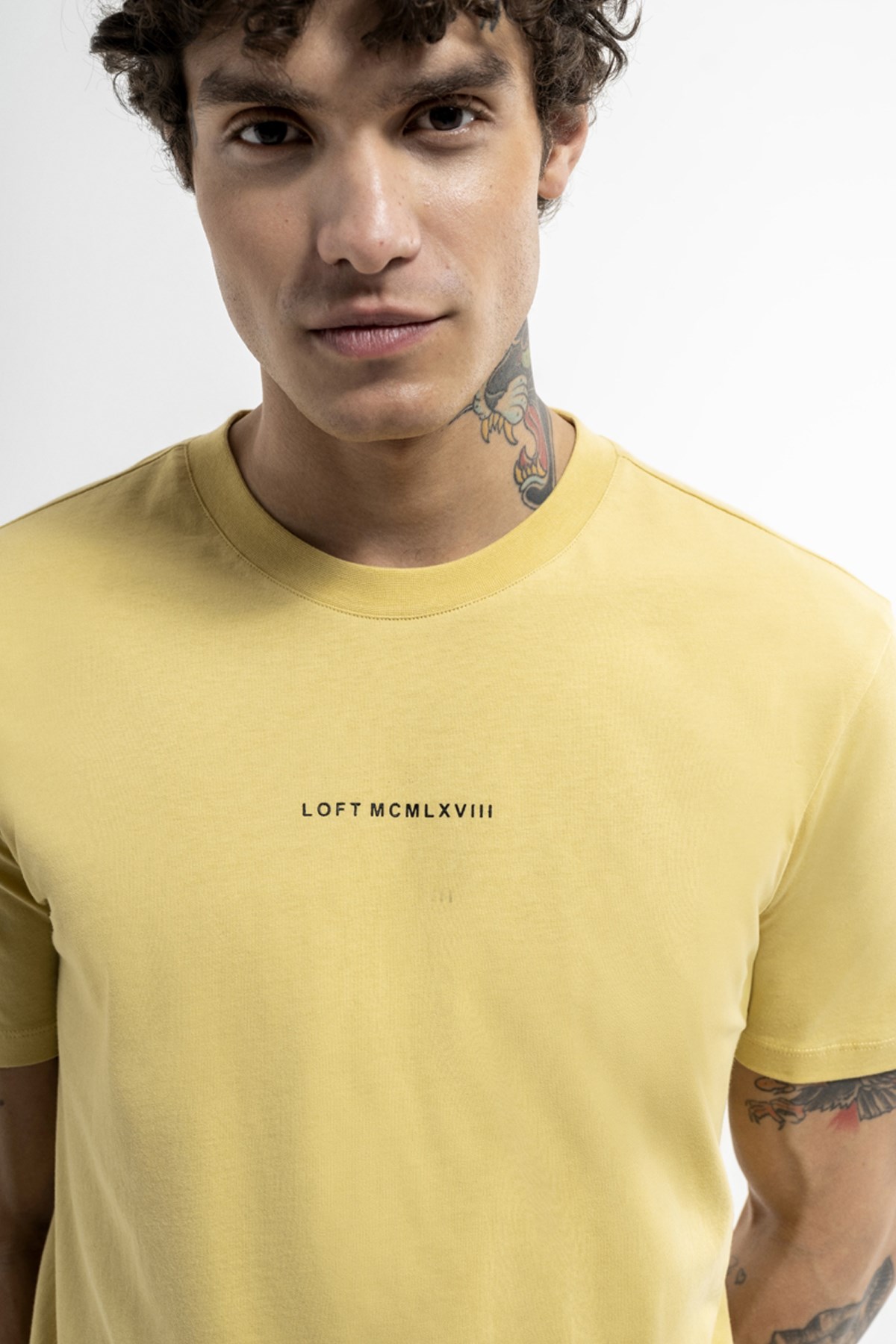 Loft Erkek Tişört LF2036274 Sarı