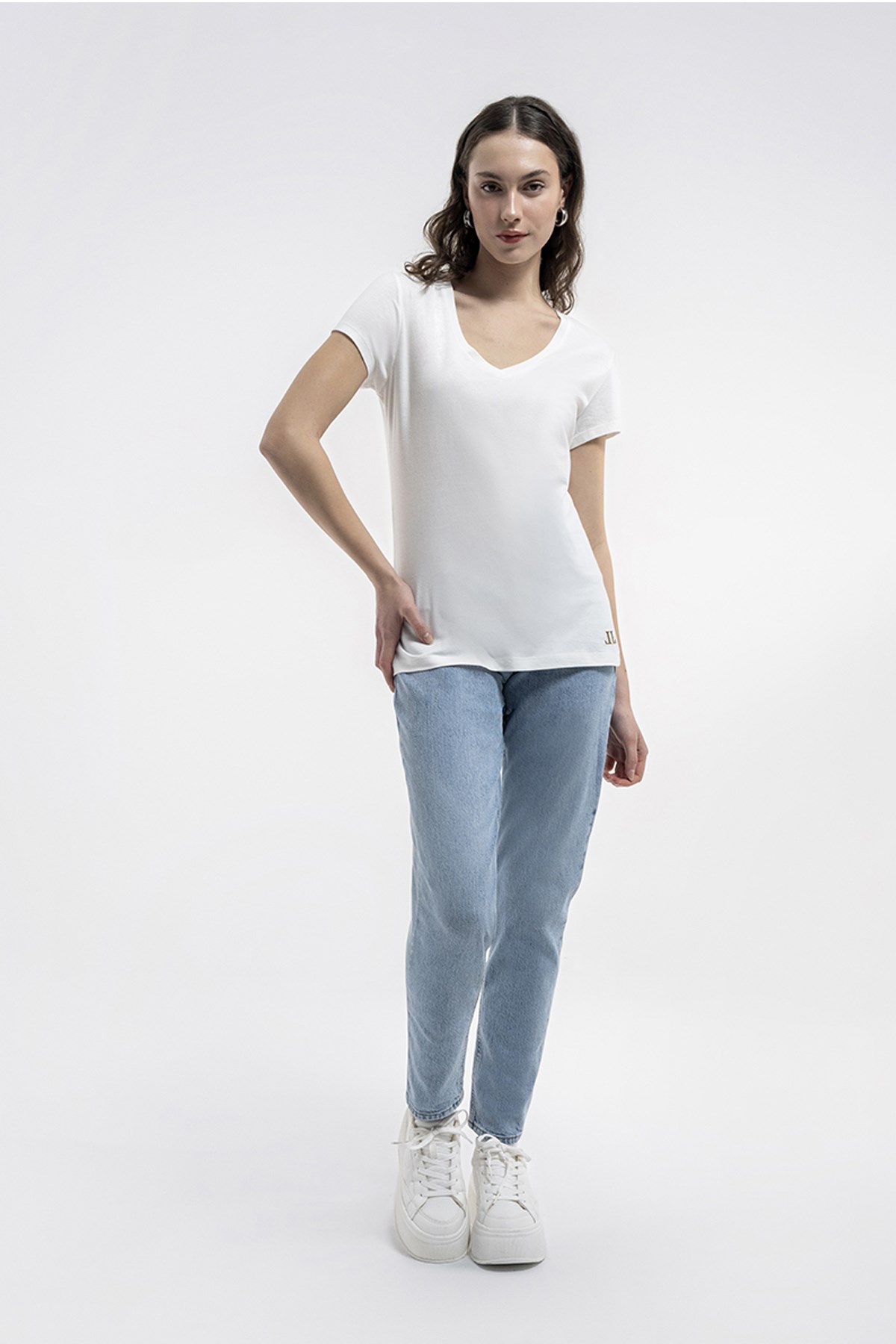 Loft Regular Fit Kadın Tişört LF2036284 Beyaz