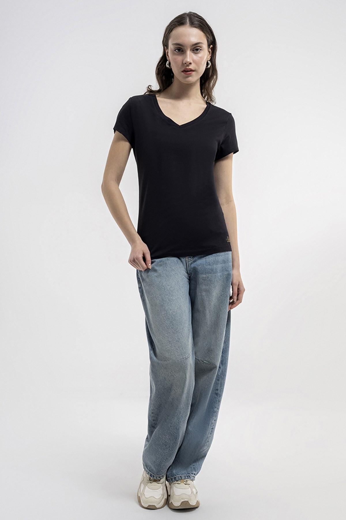 Loft Regular Fit Kadın Tişört LF2036284 Siyah