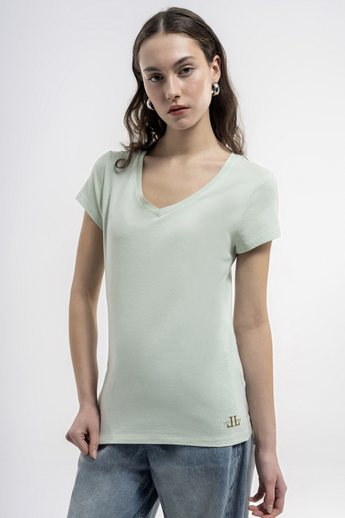 Loft Regular Fit Kadın Tişört LF2036284 Yeşil