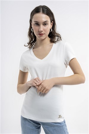 Loft Regular Fit Kadın Tişört LF2036284 Beyaz