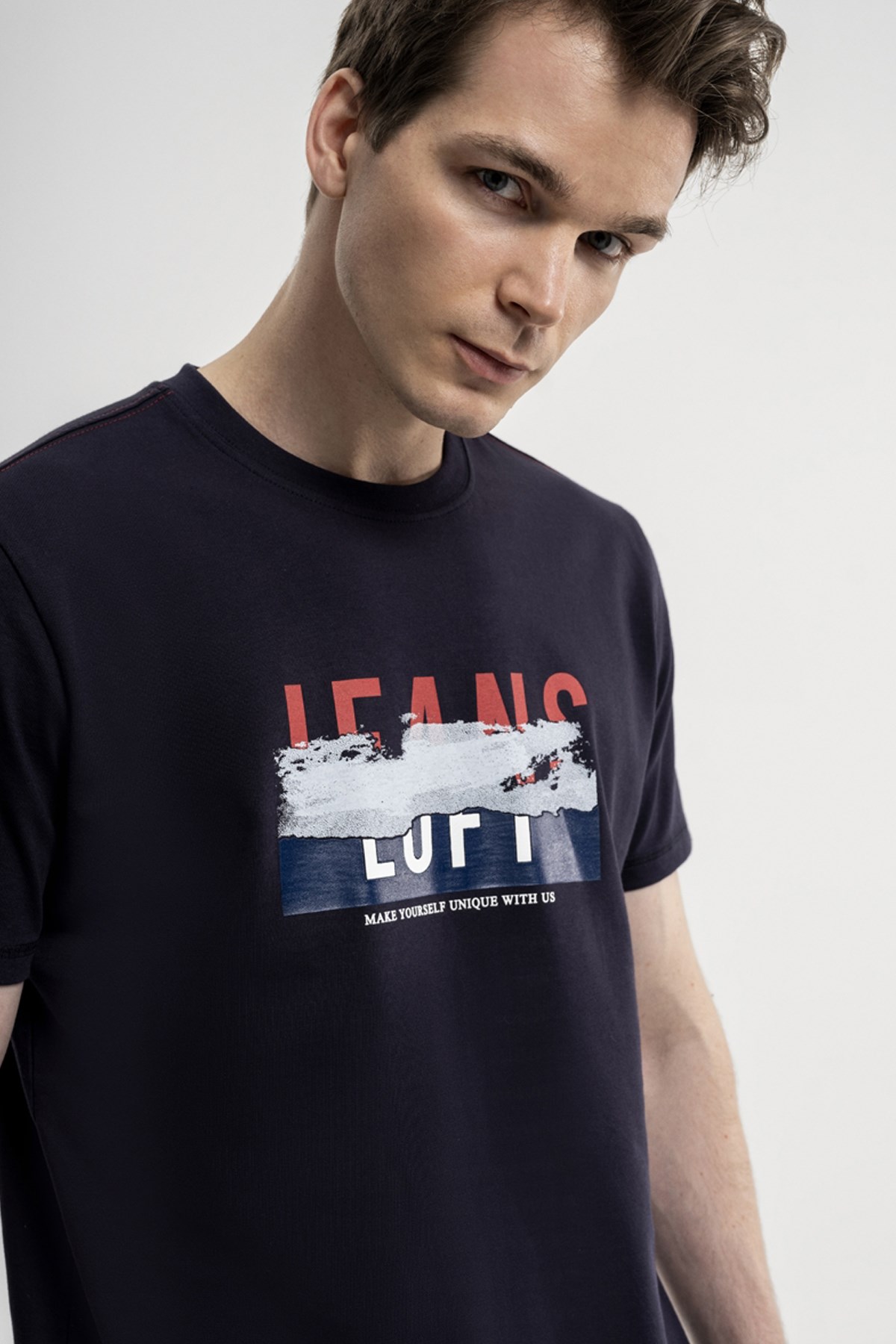Loft Erkek Tişört LF2036325 Lacivert