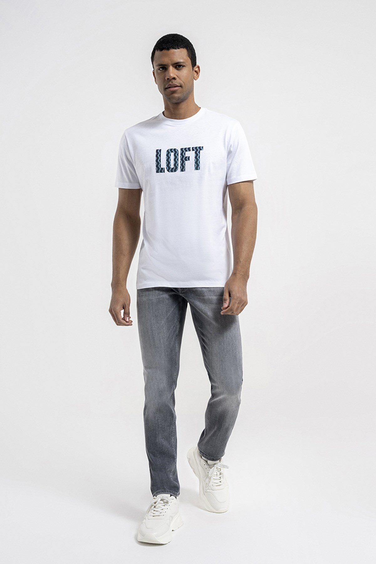 Loft Erkek Tişört LF2036408 Beyaz