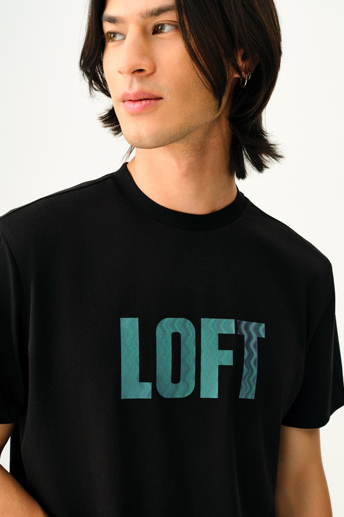 Loft Erkek Tişört LF2036408 Siyah
