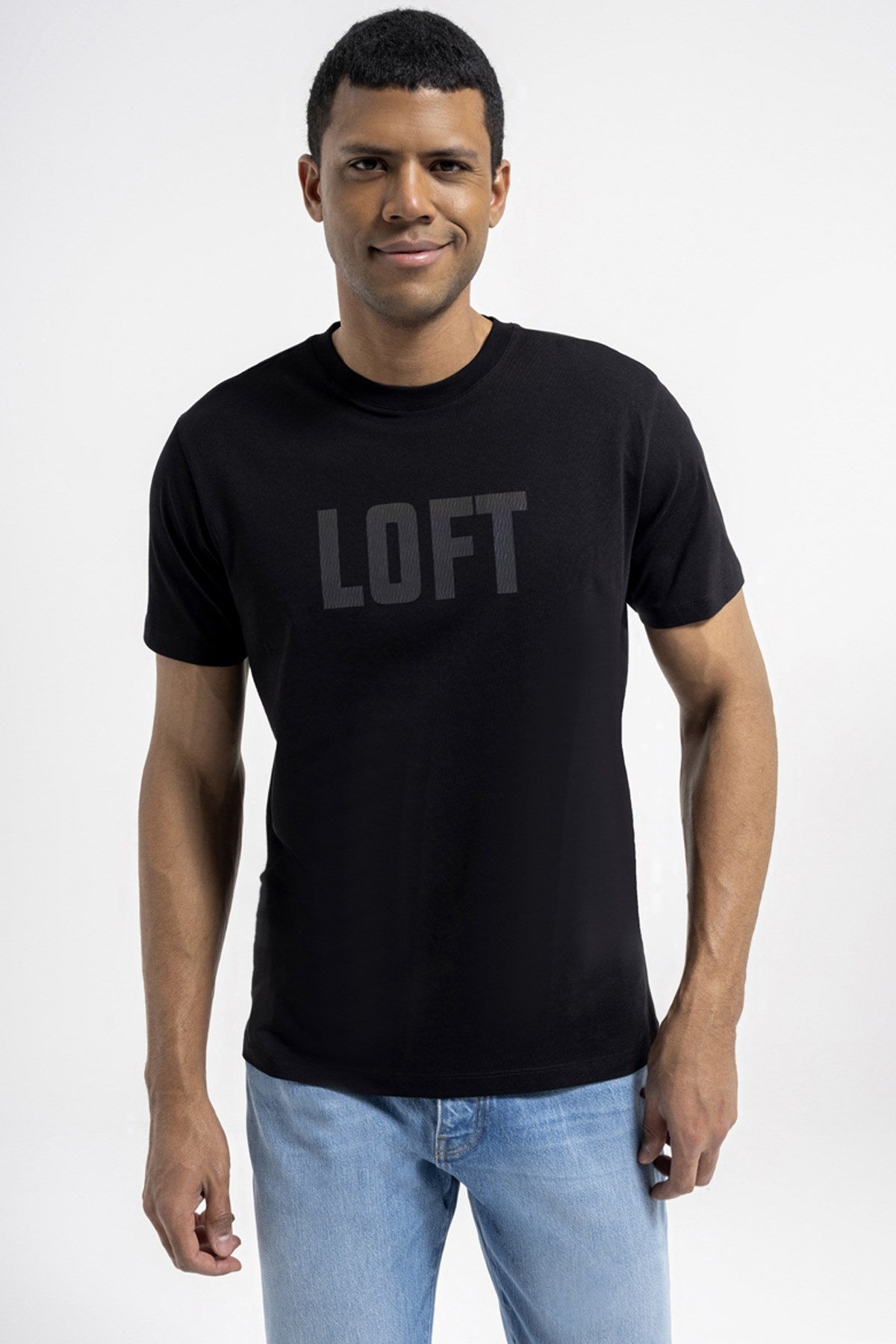 Loft Erkek Tişört LF2036409 Siyah