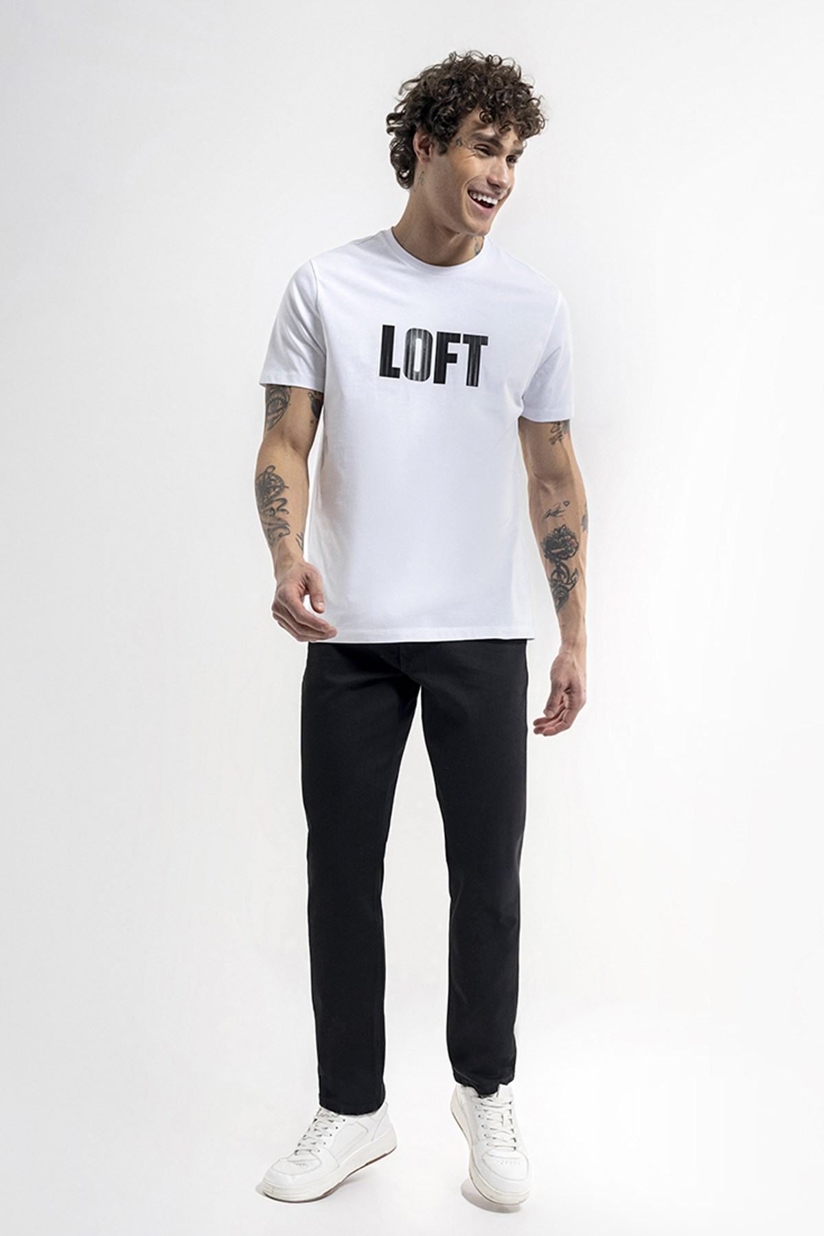 Loft Erkek Tişört LF2036411 Beyaz